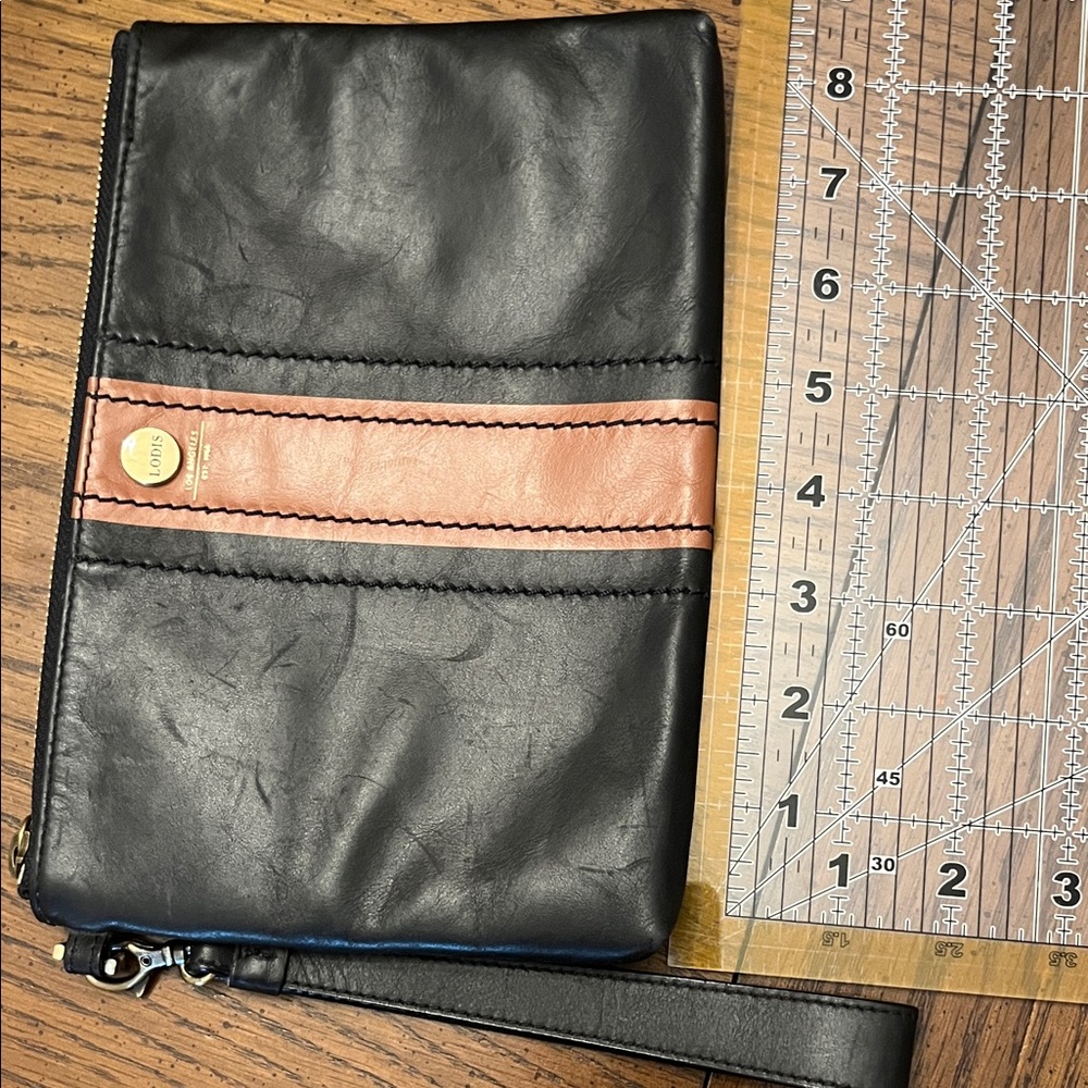 Lodis Black and Brown Wristlet - Picture 15 of 15